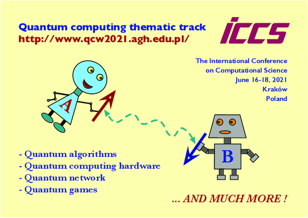 Quantum Computing Thematic Track in conjunction with the International Conference on Computational Science, June 16-18, 2021, Kraków, Poland